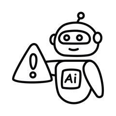 Chip Error doodle icon EPS 10 file