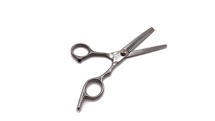Professional Haircut Barber Scissor isolated on White Background