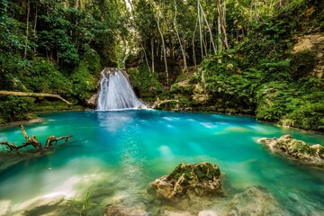 waterfall in the forest best view of nature love nature
