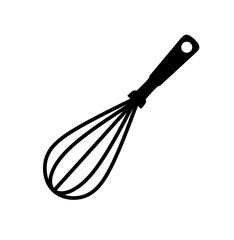 Fototapeta premium dough whisk icon vector on white background. whisk icon