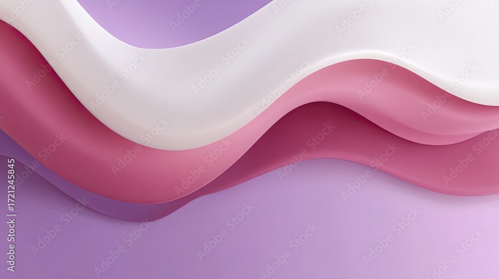 Poster Abstract Wavy Patterns in Soft Pastel Colors for Modern Design Backgrounds and Creative Projects