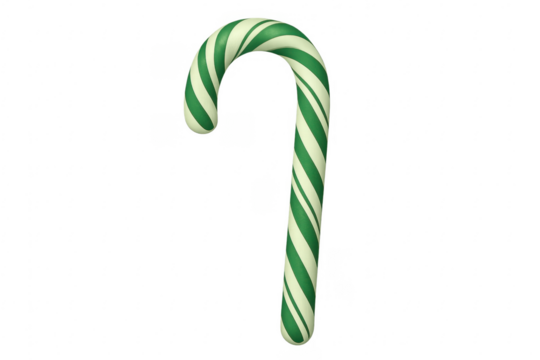 Candy cane striped green and white sweet holiday