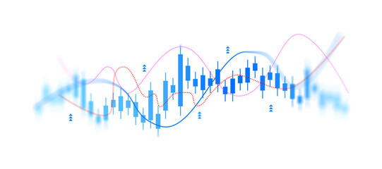 Transparent PNG stock market investment graph with trading growth chart and business financial analytics