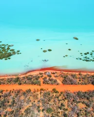Fotobehang Turkoois Aerial View of Roebuck Bay, Broome, Western Australia  © Clare