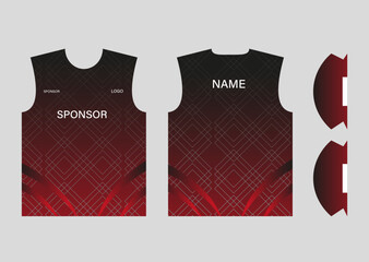 Creative and modern corporate jersey template Design