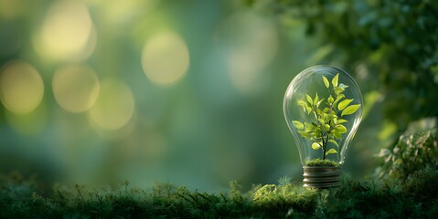Green light bulb