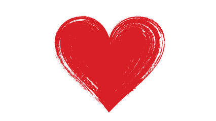 Perfect grunge red heart shape design