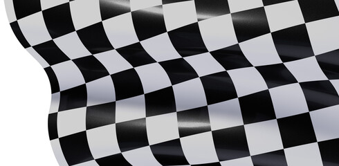 Obraz premium High-resolution checkered flag image perfect for sports, racing, and victory themes. Download now!