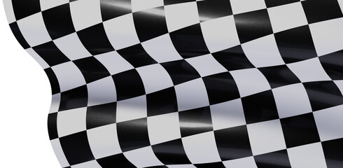 Fototapeta premium High-quality checkered flag image. Perfect for racing, sports, and victory themes.