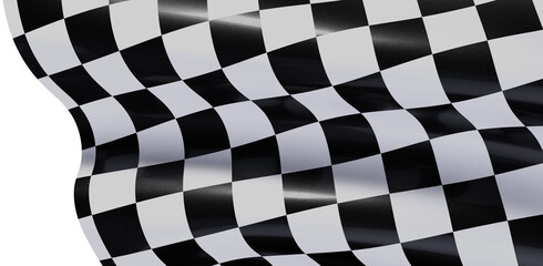 Fototapeta premium High-resolution checkered flag image. Perfect for racing, sports, and victory themes.