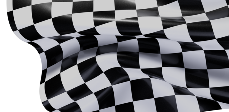 High-quality checkered flag image. Perfect for sports, racing, victory themes.