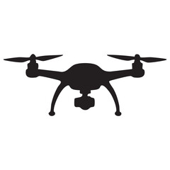 Silhouette of a Modern Drone with Camera Equipment a Futuristic and Advanced Piece of Technology for Aerial Photography and Videography