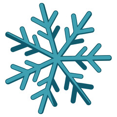 Stunning Blue Snowflake Crystal Design.