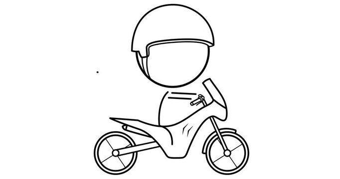 A boy wearing a helmet on a beautiful motorcycle.