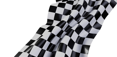 Dramatic checkered flag image. Perfect for sports, racing, winning themes. High-resolution.