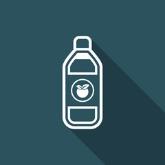 Vector illustration of single isolated fruit juice icon