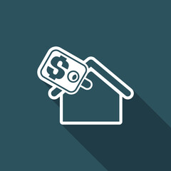 Vector illustration of single isolated real estate icon