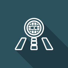 Vector illustration of single navigate icon