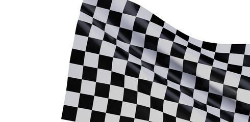 Fototapeta premium High-quality checkered flag image. Perfect for racing, sports, victory, and competition themes.