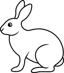 cute vector illustration of a rabbit