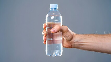 Hand Holding Water Bottle For Hydration