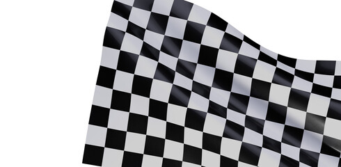 Fototapeta premium High-quality checkered flag image. Perfect for racing, speed, victory themes.
