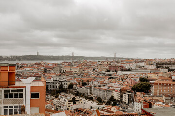 Obraz premium Lizbona miasto Lisboa architektura panorama