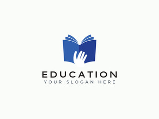 Education logo design vector template