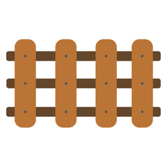 Wooden Fence Illustration