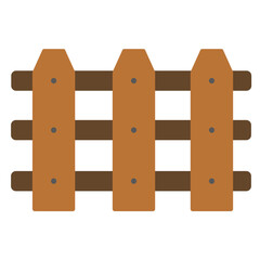 Wooden Fence Illustration