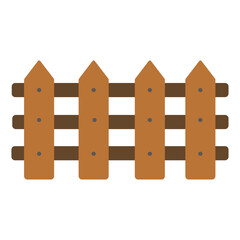 Wooden Fence Illustration