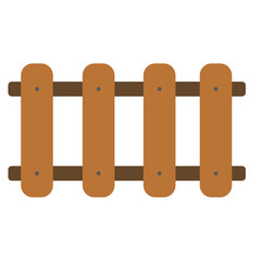 Wooden Fence Illustration
