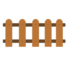 Wooden Fence Illustration
