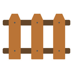 Wooden Fence Illustration
