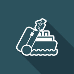 Fototapeta premium Ship travel