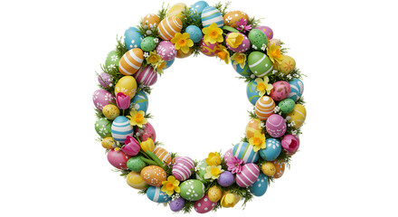 Obraz premium Pastel Easter Wreath