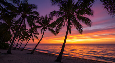 Tropical Paradise Sunset