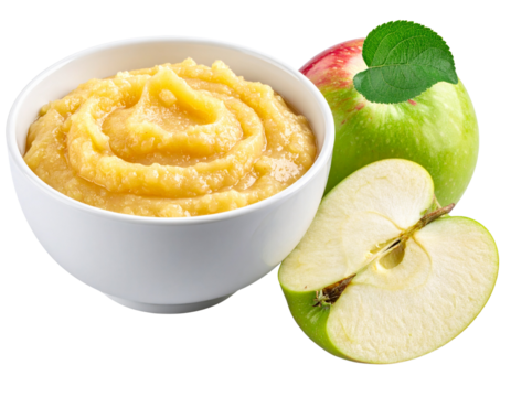 Indian apple halwa dessert for Diwali Holi Eid festive celebrations isolated on transparent background - Powered by Adobe