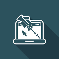 Computer assistance icon