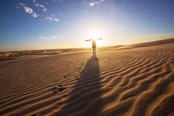 Hike in dunes in Brazil