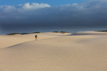 Hike in dunes in Brazil