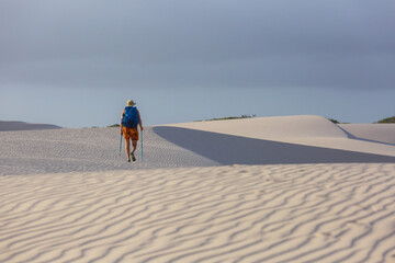 Hike in dunes in Brazil