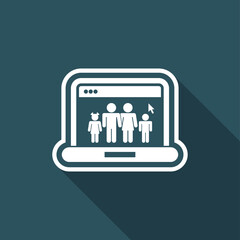 Fototapeta premium Web family icon
