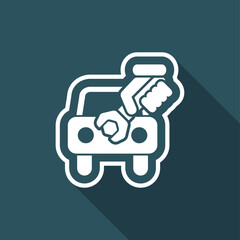 Car assistance icon