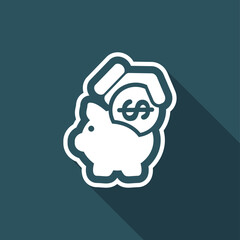 Business coin icon
