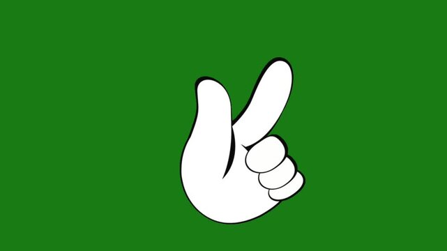 Cursor waving animation A hand