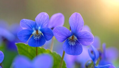 Close Two Vibrant Violets 