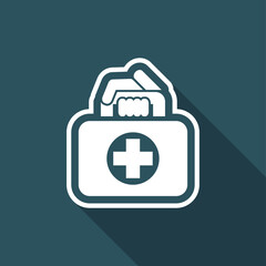 Obraz premium Medical bag icon