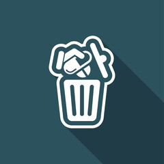 Medical trash bin
