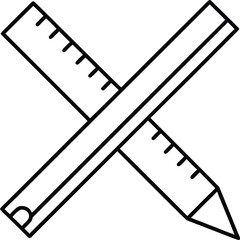 pen pencil and paper with check mark illustration